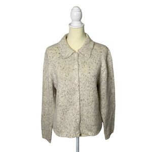 Vintage Made In Hong Kong Christopher & Banks Knit Button Up Sweater Women's LRG